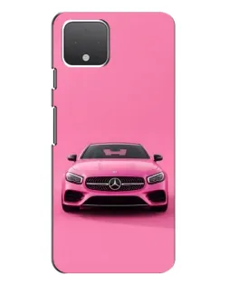 Чехол для Google Pixel 4 XL с картинкой «Розовый Mercedes AMG»