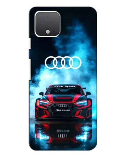 Чехол для Google Pixel 4 XL с картинкой «Audi Sport — неон»