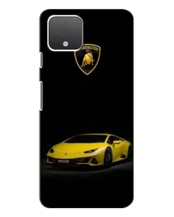 Чохол для Google Pixel 4 XL з картинкою «Lamborghini жовтий акцент»