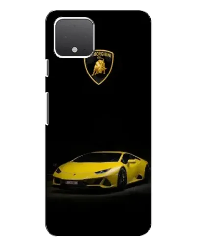Чехол для Google Pixel 4 XL с картинкой «Lamborghini желтый акцент»