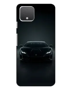 Чохол для Google Pixel 4 XL з картинкою «Чорний Lamborghini Aventador»