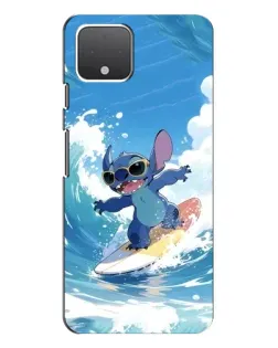 Чехол для Google Pixel 4 XL с картинкой «Стич на волне»
