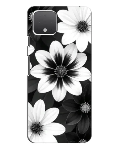 Чехол для Google Pixel 4 XL с картинкой «Монохромные астры»