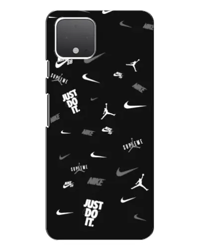 Чохол для Google Pixel 4 з картинкою «Nike Black Pattern»