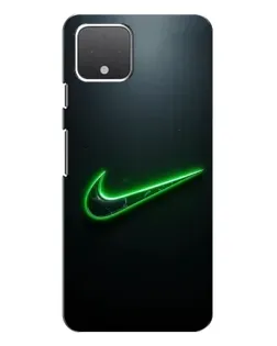 Чохол для Google Pixel 4 з картинкою «Неоновий контур Nike»