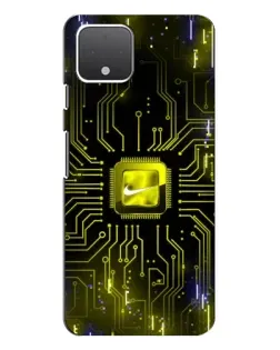 Чохол для Google Pixel 4 з картинкою «Nike — золота іскра»
