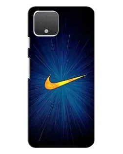 Чехол для Google Pixel 4 с картинкой «Синий пульс Nike»