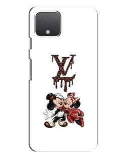 Чохол для Google Pixel 4 з картинкою «LV та Міккі Маус»