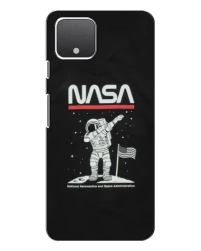 Чохол для Google Pixel 4 з картинкою «NASA — крокуємо по Місяцю»
