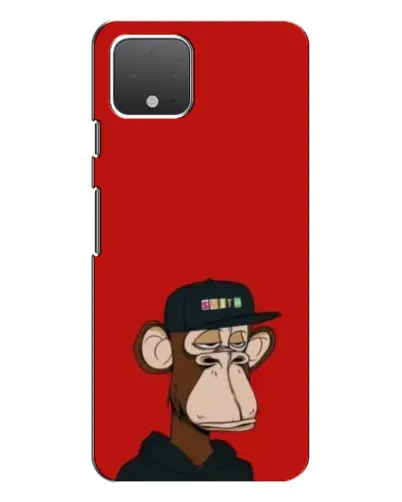 Чохол для Google Pixel 4 з картинкою «Bored Ape — червоний фон»