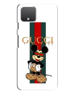 Чохол для Google Pixel 4 з картинкою «Міккі Маус Gucci — смуги»