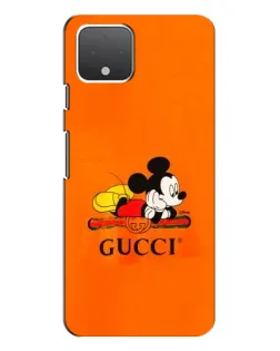 Чохол для Google Pixel 4 з картинкою «Міккі Маус Gucci — помаранч»