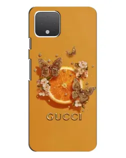 Чохол для Google Pixel 4 з картинкою «Gucci — золоті метелики»