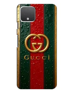 Чохол для Google Pixel 4 з картинкою «Gucci — фірмова смуга та золото»