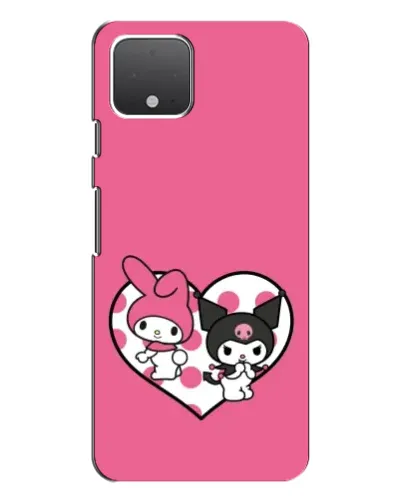 Чохол для Google Pixel 4 з картинкою «Kuromi та My Melody»
