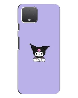 Чехол для Google Pixel 4 с картинкой «Kuromi — фиолетовый минимализм»