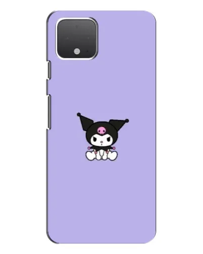 Чохол для Google Pixel 4 з картинкою «Kuromi — фіолетовий мінімалізм»