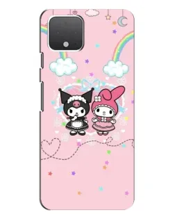 Чехол для Google Pixel 4 с картинкой «My Melody и Kuromi»