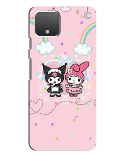 Чохол для Google Pixel 4 з картинкою «My Melody та Kuromi»