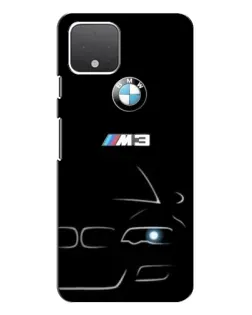 Чохол для Google Pixel 4 з картинкою «Мінімалістичний принт BMW M3»
