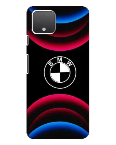 Чохол для Google Pixel 4 з картинкою «Логотип BMW та неонові дуги»