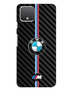 Чохол для Google Pixel 4 з картинкою «Емблема BMW та карбон»