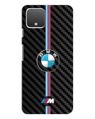 Чохол для Google Pixel 4 з картинкою «Емблема BMW та карбон»