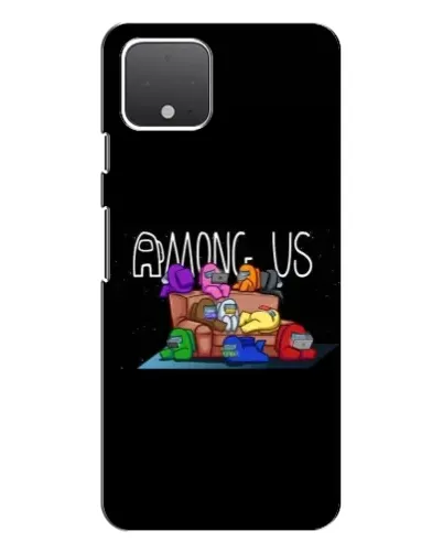 Чехол для Google Pixel 4 с картинкой «Логотип Among Us»