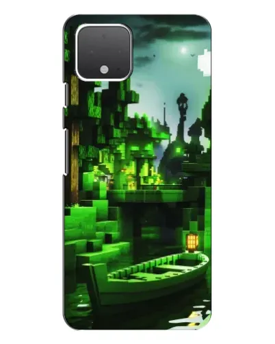 Чохол для Google Pixel 4 з картинкою «Minecraft лісовий пейзаж»