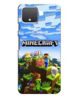 Чохол для Google Pixel 4 з картинкою «Minecraft класичний світ»