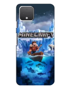 Чохол для Google Pixel 4 з картинкою «Minecraft льодянийсвіт»
