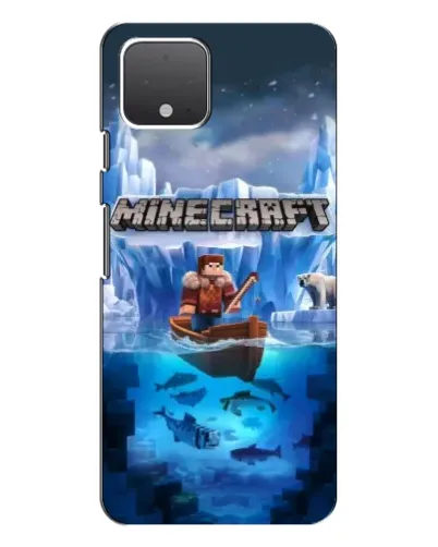 Чохол для Google Pixel 4 з картинкою «Minecraft льодянийсвіт»