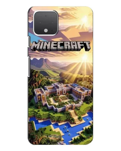 Чохол для Google Pixel 4 з картинкою «Minecraft панорама»