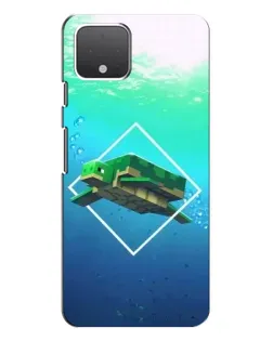 Чохол для Google Pixel 4 з картинкою «Черепаха Minecraft»