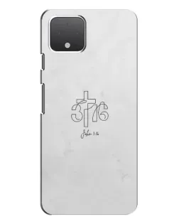 Чохол для Google Pixel 4 з картинкою «Івана 3:16 Хрест»