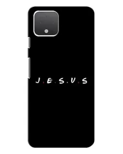 Чехол для Google Pixel 4 с картинкой «Точки веры J.E.S.U.S.»