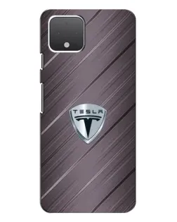 Чохол для Google Pixel 4 з картинкою «Металева текстура Tesla»