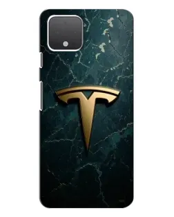 Чохол для Google Pixel 4 з картинкою «Мармурова Tesla Gold»