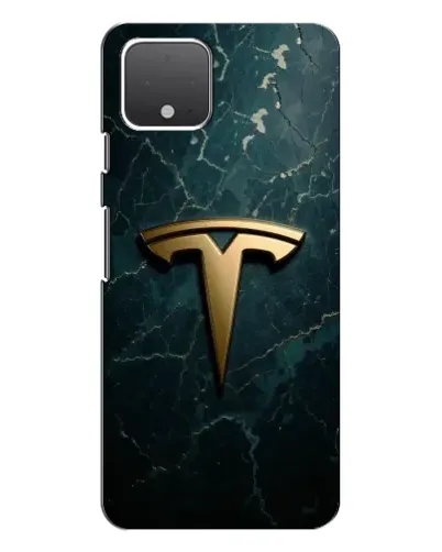 Чохол для Google Pixel 4 з картинкою «Мармурова Tesla Gold»