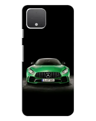 Чохол для Google Pixel 4 з картинкою «Mercedes — неоновий лого»