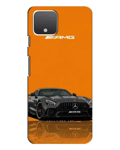 Чохол для Google Pixel 4 з картинкою «Помаранчевий Mercedes AMG»