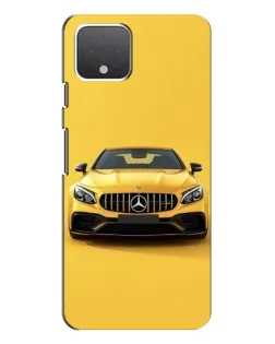 Чохол для Google Pixel 4 з картинкою «Жовтий Mercedes GT»