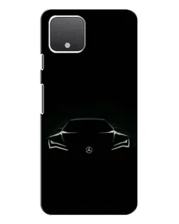 Чехол для Google Pixel 4 с картинкой «Mercedes — силуэт авто»