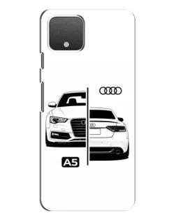 Чохол для Google Pixel 4 з картинкою «Audi — контрастний дизайн»