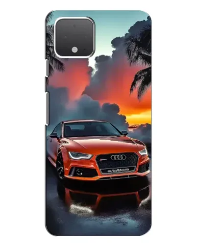 Чохол для Google Pixel 4 з картинкою «Audi — захід сонця»