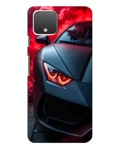 Чехол для Google Pixel 4 с картинкой «Lamborghini красное сияние»