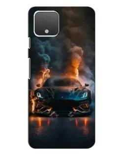 Чехол для Google Pixel 4 с картинкой «Lamborghini дымная эстетика»