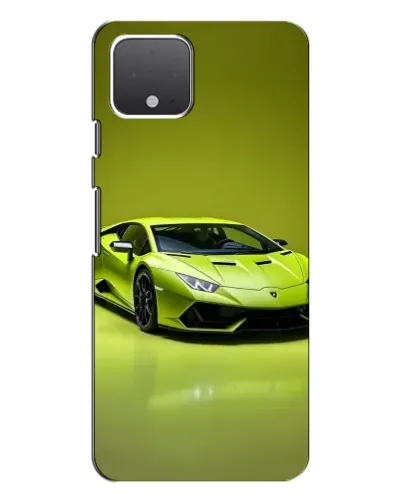 Чехол для Google Pixel 4 с картинкой «Салатовый Lamborghini Huracan»