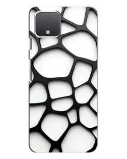 Чохол для Google Pixel 4 з картинкою «Біла об'ємна сітка»