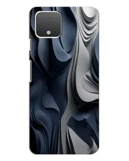 Чохол для Google Pixel 4 з картинкою «Об'ємні сині складки»